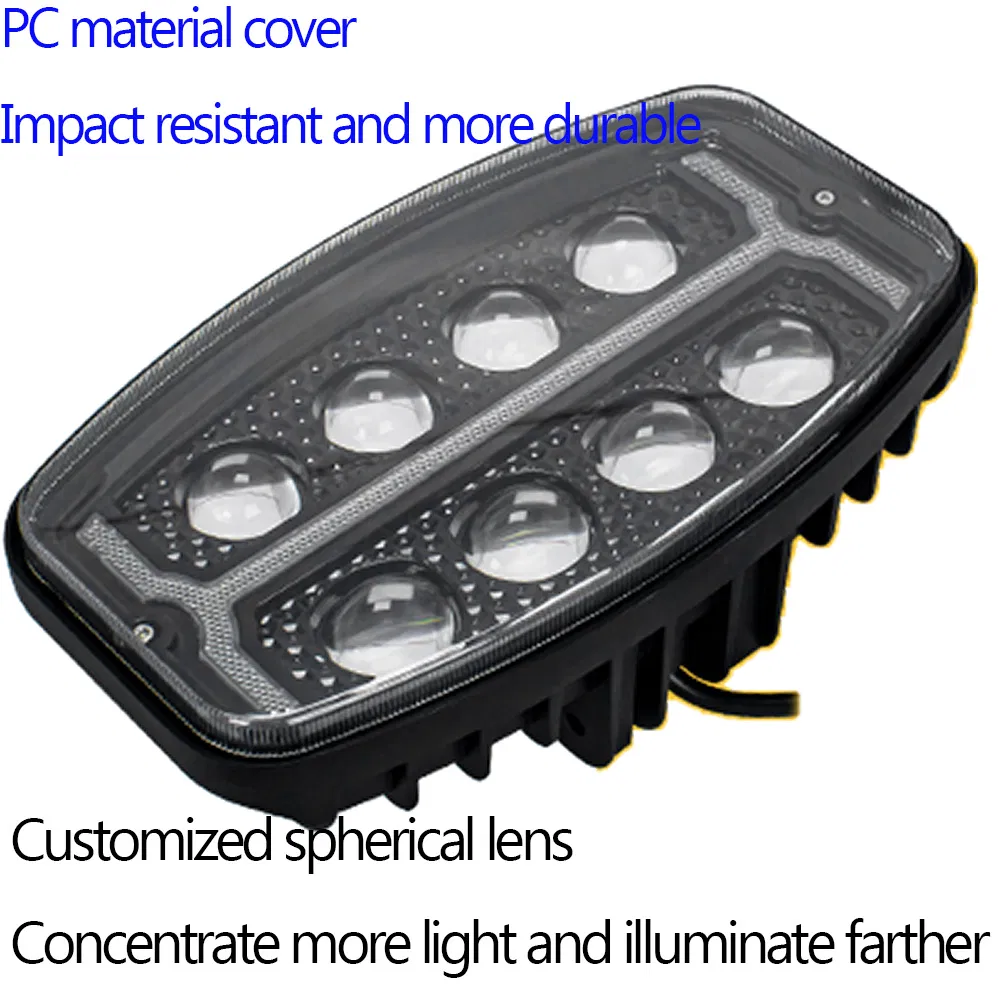 10inch Luces de Niebla LED Súper Brillantes Luces de Conducción DRL Ámbar Luces de Trabajo Camiones Focos Faros para Off Road