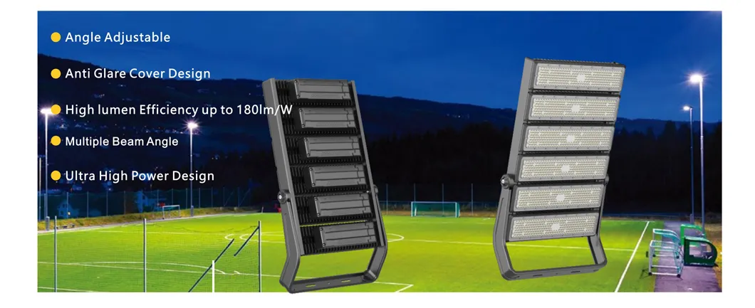 Luz de inundación LED de alto mástil de alta potencia 1000W exterior para estadio y aeropuerto