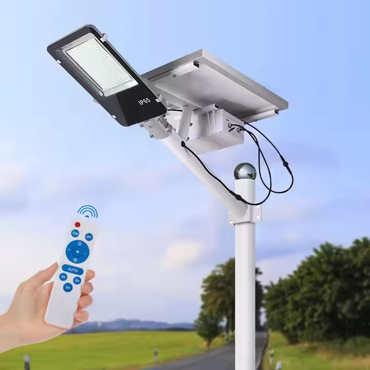 Aluminio 500W Smart Control Alto Lumen Personalizar Jardín impermeable Calle Lámpara exterior 300W Split Solar Street Light