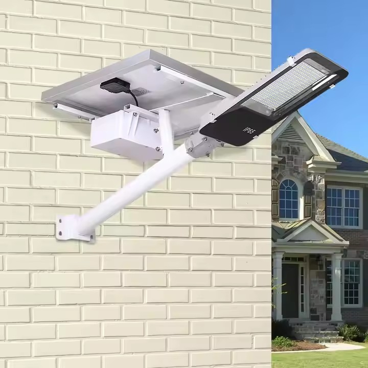 Aluminio 500W Smart Control Alto Lumen Personalizar Jardín impermeable Calle Lámpara exterior 300W Split Solar Street Light