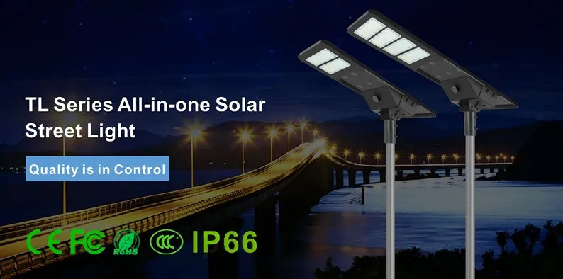 Luz de Calle Solar LED Tl-X15 150W Todo en Uno CE