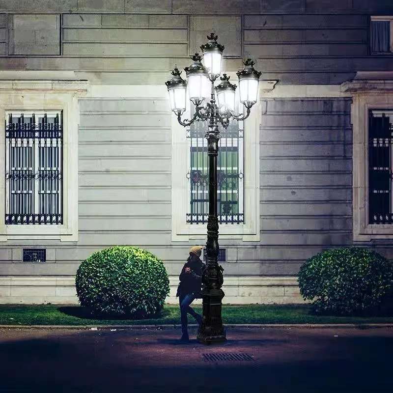 Lámpara de Jardín Exterior LED de Lujo Ornamental Diseño