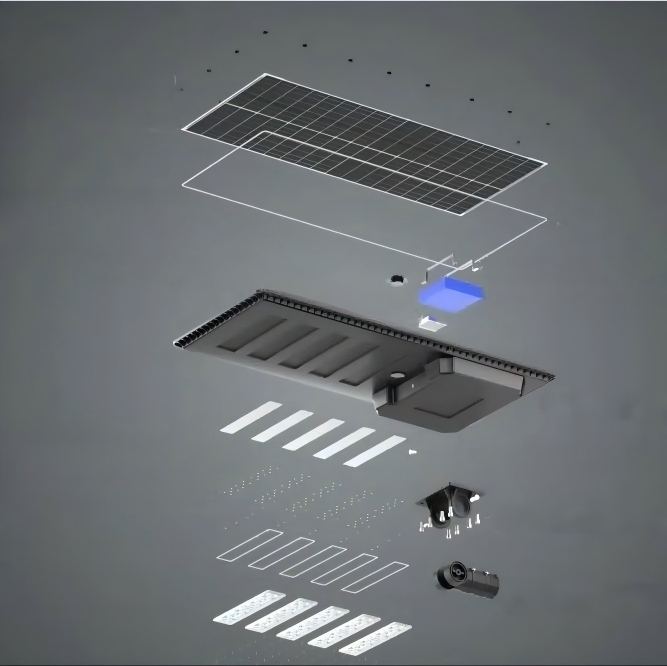 Lámpara de calle solar LED para exteriores con buen servicio