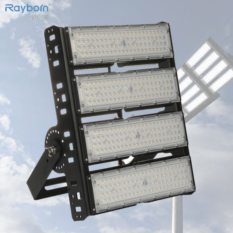 Reflector Exterior 100W 150W 200W 250W 300W 400W 500W 600W 800W 1000W Luz LED de Inundación para Poste de Alta Mast Soccer Estadio Deportes Fútbol Béisbol Cancha Muelle