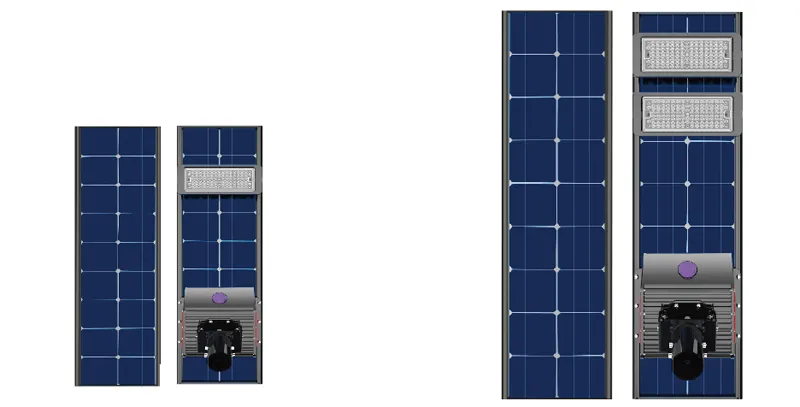 Exterior IP65 Todo en Uno 80W Lámpara Solar LED para Calle Jardín Camino