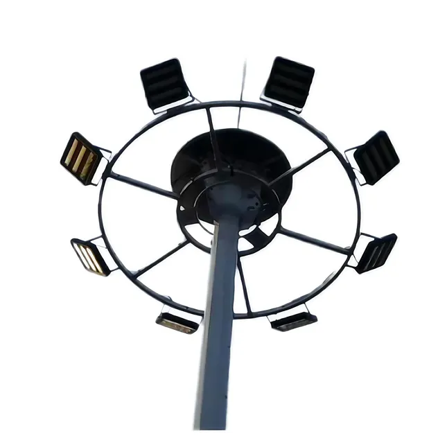 Luz LED de Alto Mástil IP65 Poste de Mástil Telescópico con Cuerpo de Aluminio Iluminación Móvil para Aplicación Vial