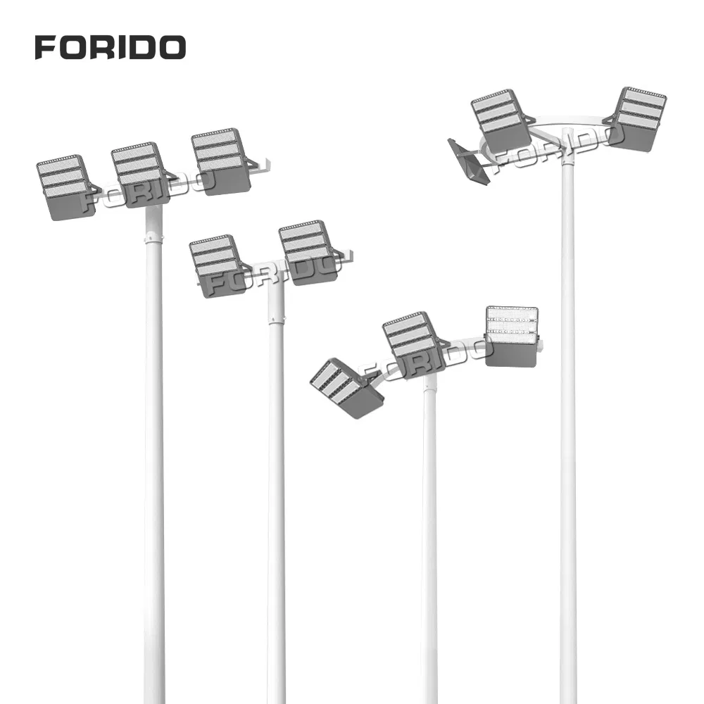 8m/15m/20m/25m/30m/35m Iluminación Exterior Luz de Alto Mástil Galvanizada para Estadio de Fútbol Cancha de Baloncesto