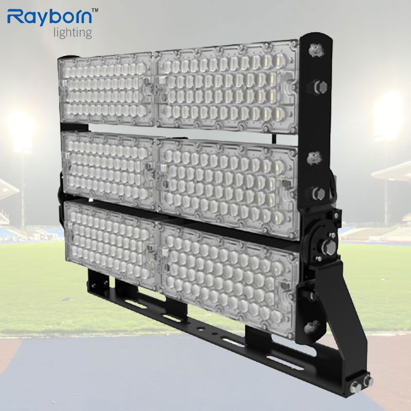 Reflector Exterior 100W 150W 200W 250W 300W 400W 500W 600W 800W 1000W Luz LED de Inundación para Poste de Alta Mast Soccer Estadio Deportes Fútbol Béisbol Cancha Muelle