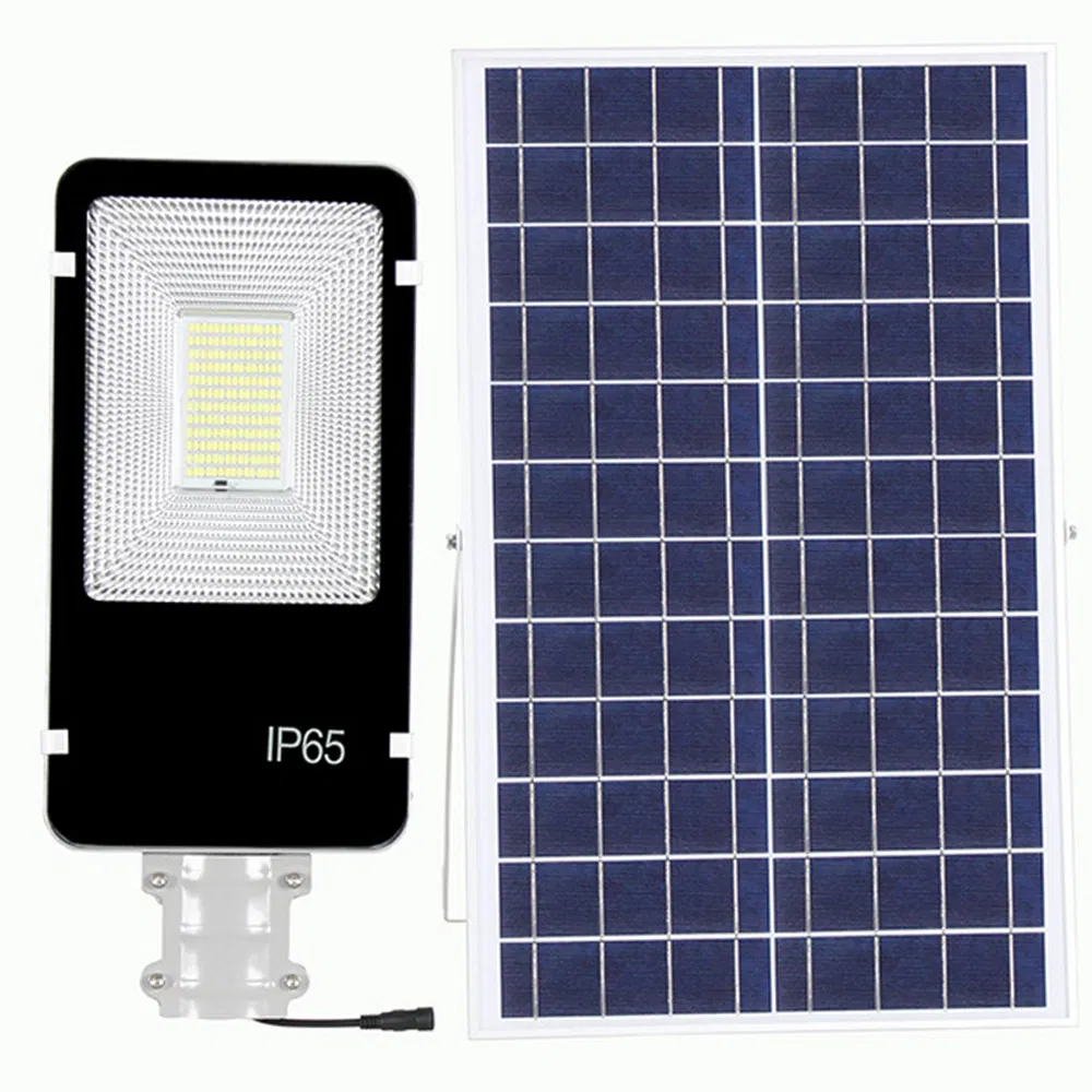 Luz Solar de Calle LED Exterior Dividida 30W 60W 90W 120W Carcasa de Aluminio Larga Duración Luz Solar para Camino Jardín