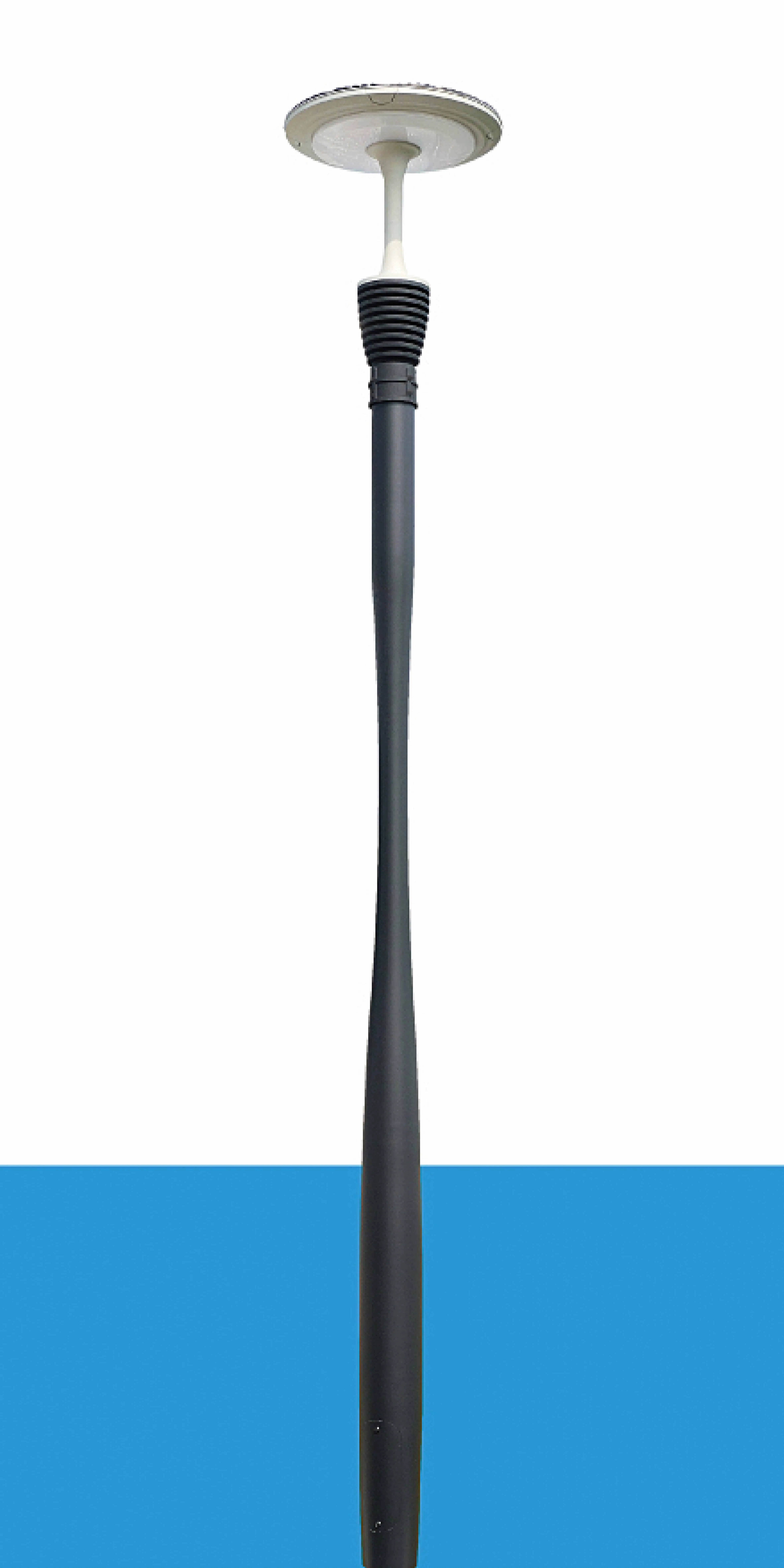 Poste de luz de calle de aluminio cónico Marca Nantian