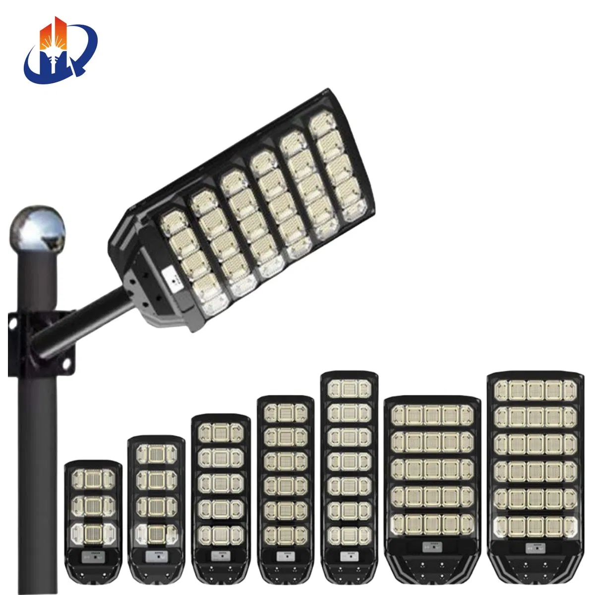 IP65 Control Remoto 30W 60W 100W Luz Solar Callejera Todo en Uno