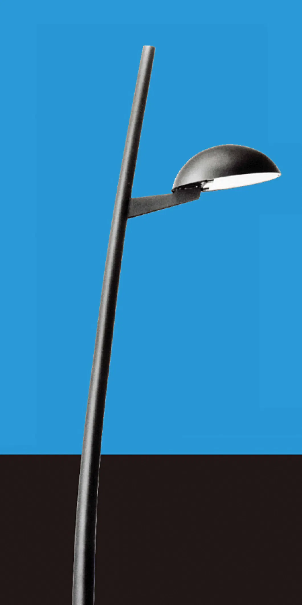 Poste de lámpara de aluminio