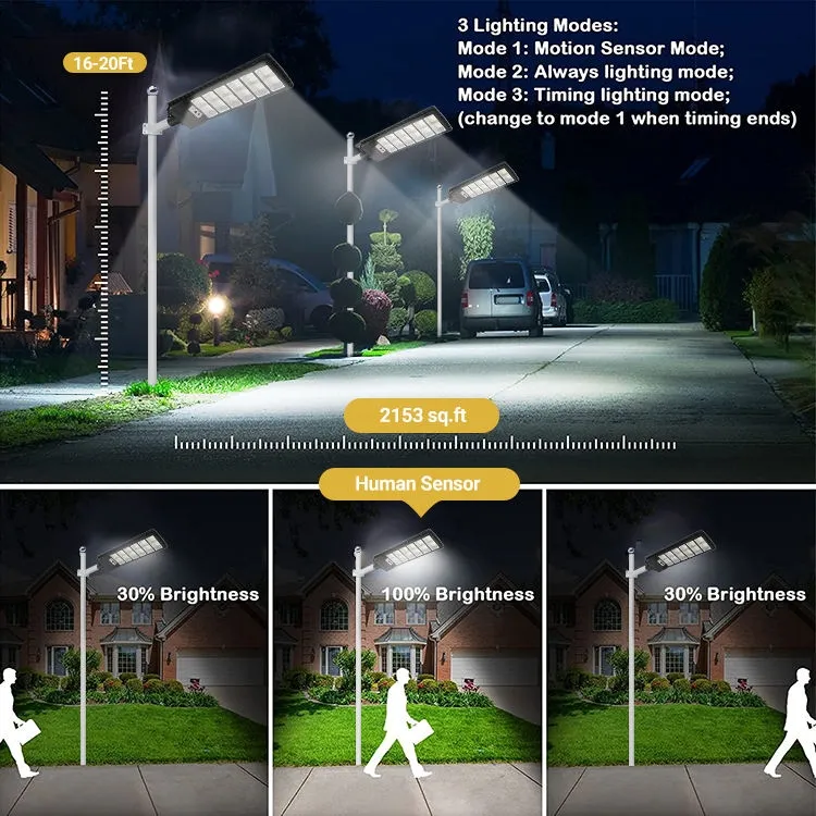 3000K-5000K IP65 Luz LED exterior para calles