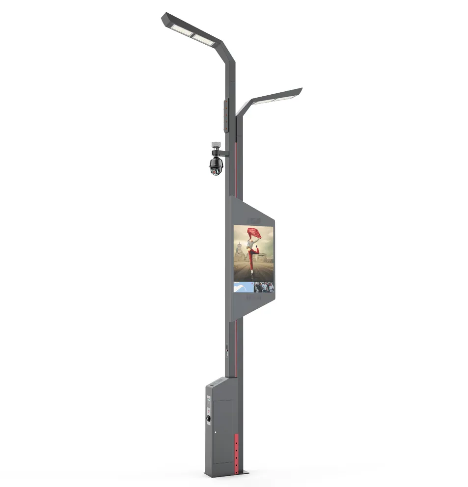 Protección de Superficie Redonda de Acero para Luz de Calle en Poste Inteligente de Nivel Superior Sp-1202