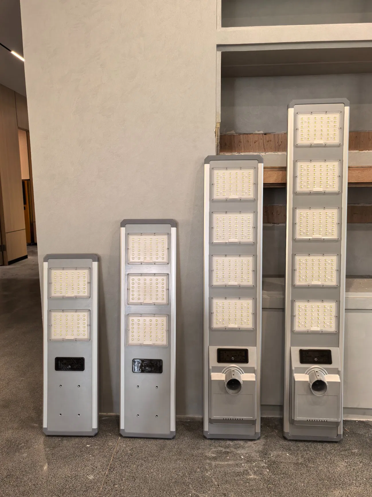 Jd-H300 300W Luz de Calle Solar LED Impermeable Todo en Uno con 5m Poste Dividido Galvanizado