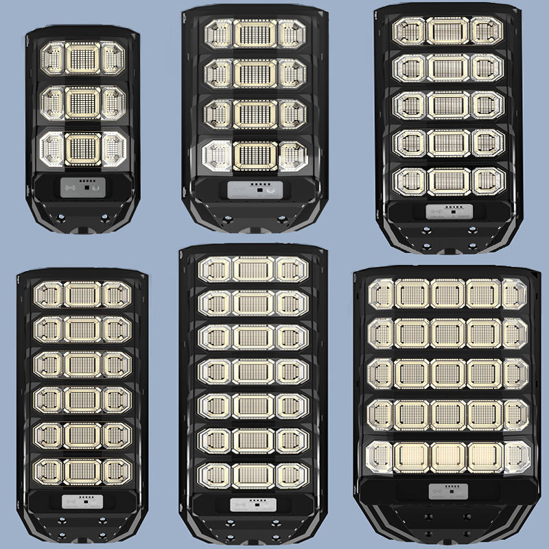 IP65 Control Remoto 30W 60W 100W Luz Solar Callejera Todo en Uno