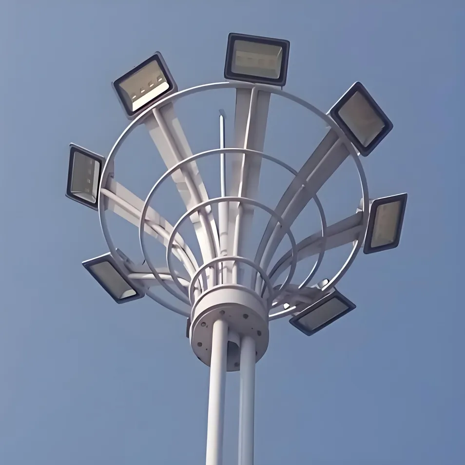 Luz LED de Alto Mástil IP65 Poste de Mástil Telescópico con Cuerpo de Aluminio Iluminación Móvil para Aplicación Vial