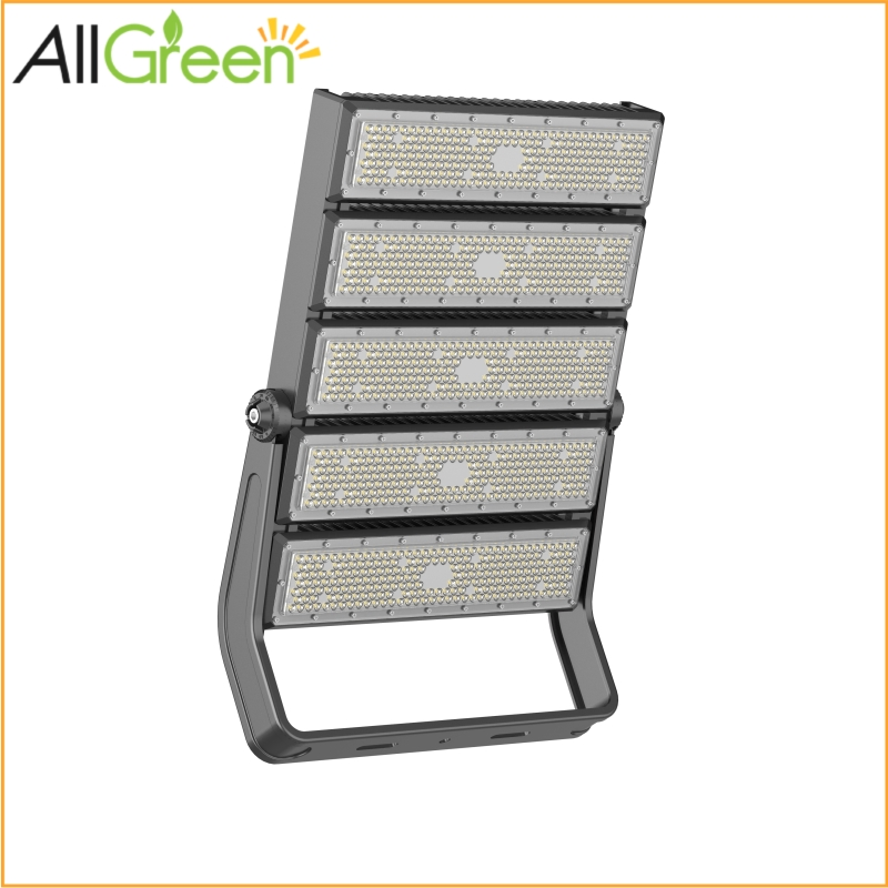 Todas las luces LED de alto mástil Allgreen Agml04 Luz de inundación de alta potencia 1000W Marca del cliente OEM/ODM Muestra nueva proporcionada gratuitamente Bajo MOQ Exterior para estadio gimnasio/aeropuerto