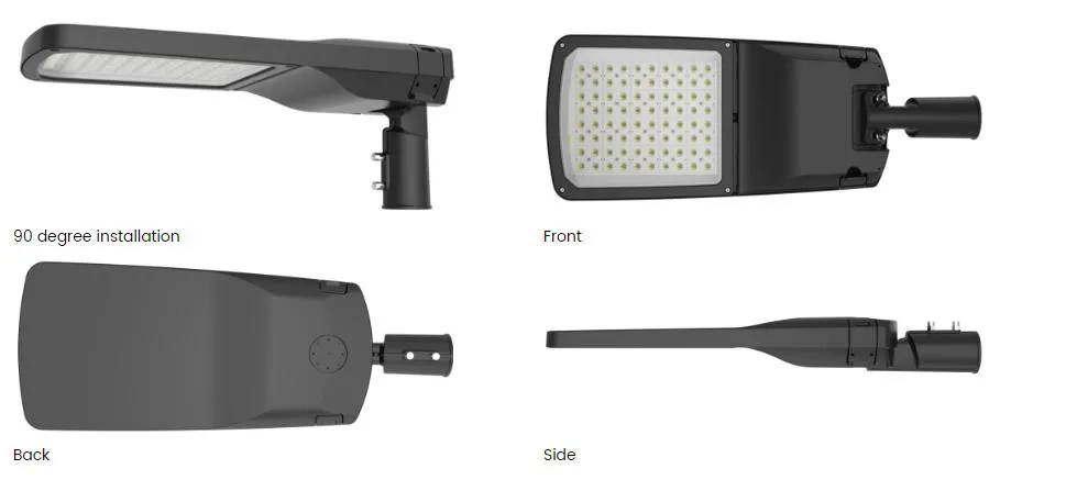 Luces de Calle Inteligentes LED Exteriores Seguridad Control NEMA 4000K Farola Blanca Brillante Auto encendido/apagado Al Amanecer con Control Remoto para Jardín Calle