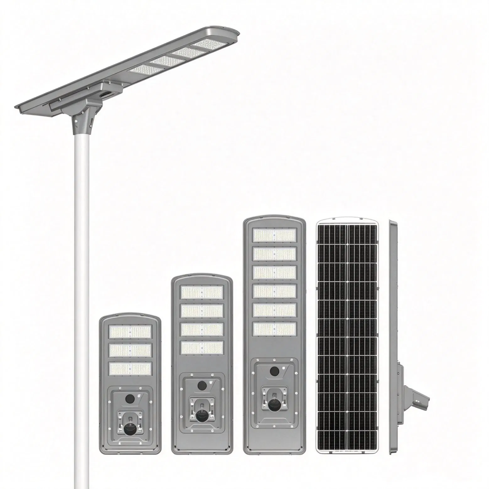 Proyecto de Suministro de Farolas Solares Municipales de Grado Comercial 30W 50W 80W Todo en Uno Impermeable para Iluminación de Carreteras y Aldeas Pedido al por Mayor para Proyecto de Licitación