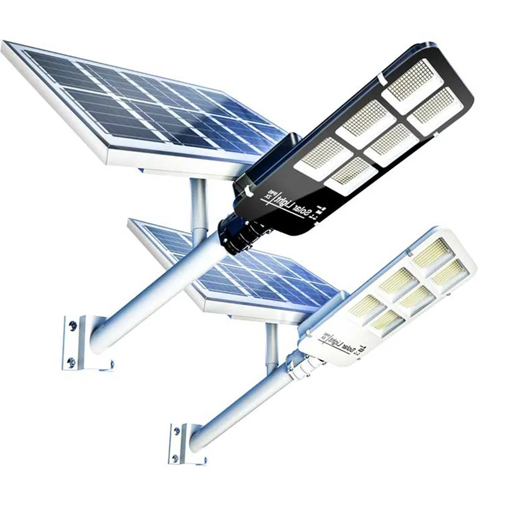 Luz Solar de Calle LED Exterior Dividida 30W 60W 90W 120W Carcasa de Aluminio Larga Duración Luz Solar para Camino Jardín