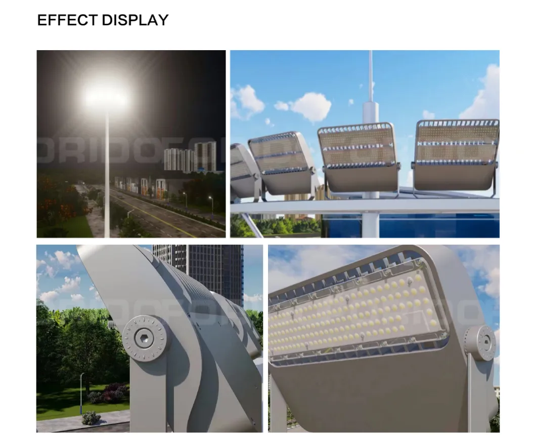8m/15m/20m/25m/30m/35m Iluminación Exterior Luz de Alto Mástil Galvanizada para Estadio de Fútbol Cancha de Baloncesto