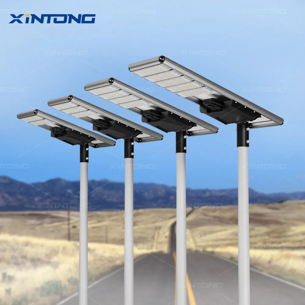 Xintong IP67 LED impermeable exterior todo en uno dos integrado Panel solar Power Street Road Light