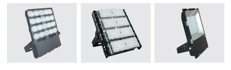 25m 400W×12 Luz de mástil alto LED con sistema de elevación eléctrica para estadio