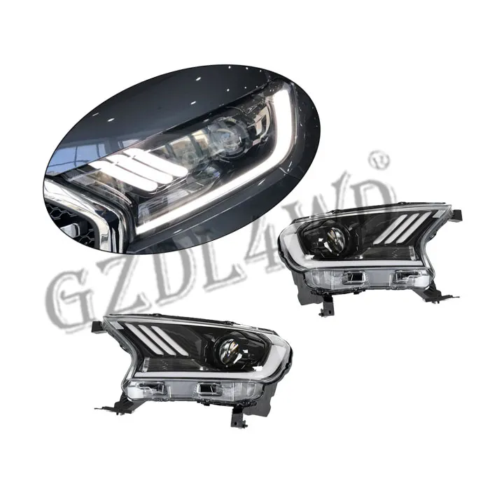 Gzdl4wd Traje Mustang Px Ranger T7 T8 Faro LED para Pick up Accesorios de Coche Faro Raptor Ranger