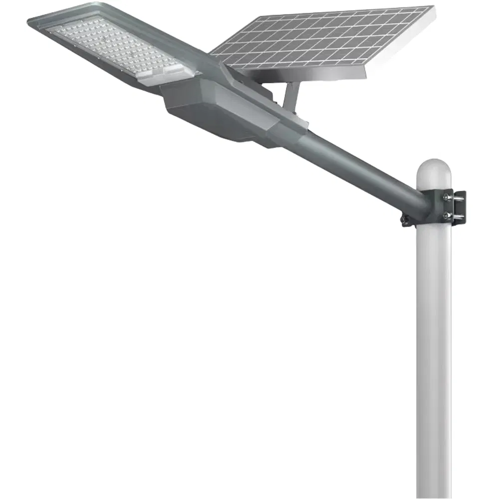 Luz solar exterior de aluminio fundido, luz LED solar de calle con sensor de radar, luz solar de calle dividida de super alto lumen para jardín
