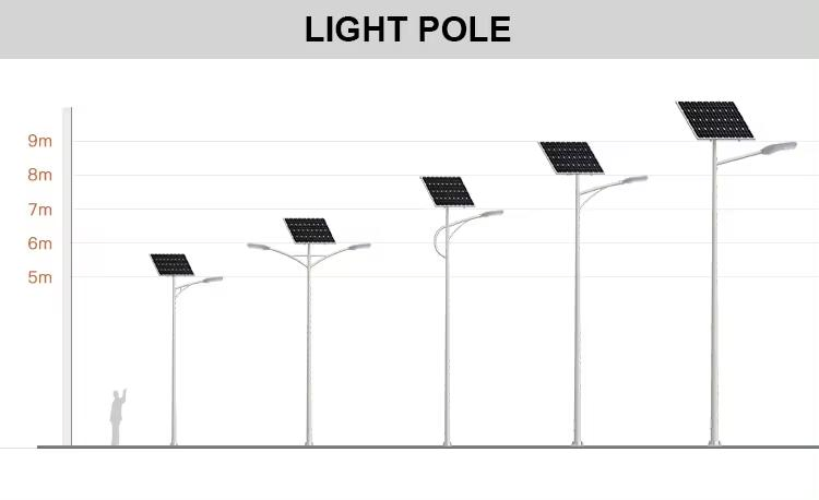Lámpara de ahorro de energía, a prueba de viento y lluvia, lámpara LED dividida, farola solar