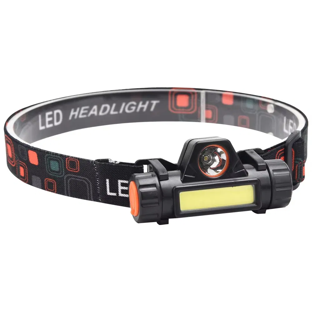 Linterna frontal recargable, linterna de cabeza con carga USB para camping y senderismo, banda ajustable para la cabeza, faro LED para actividades al aire libre