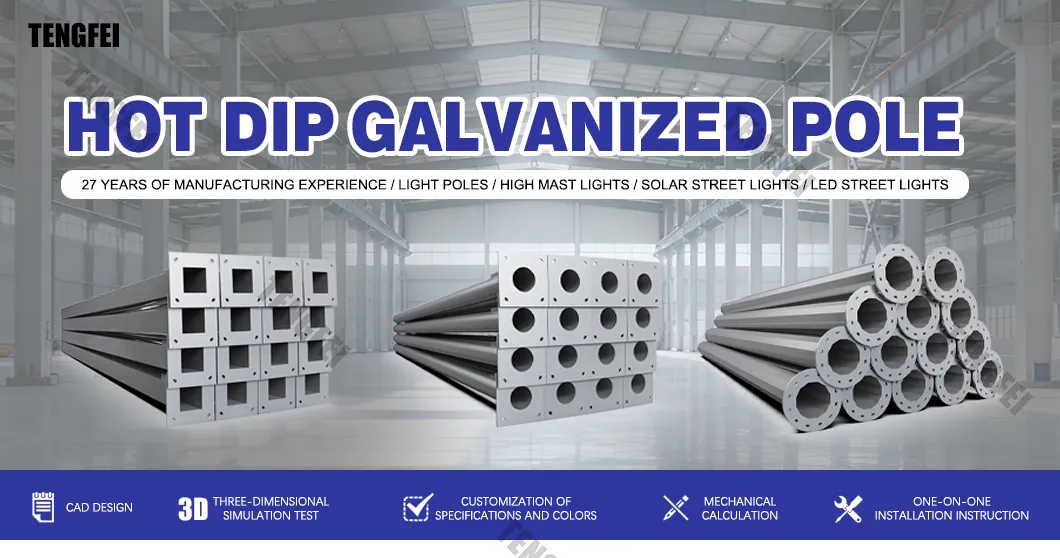 Lámpara LED/HD Luz Solar Poste Callejero Juguete Anillo Superior 5.5meters Brazo Poste Mejor Precio