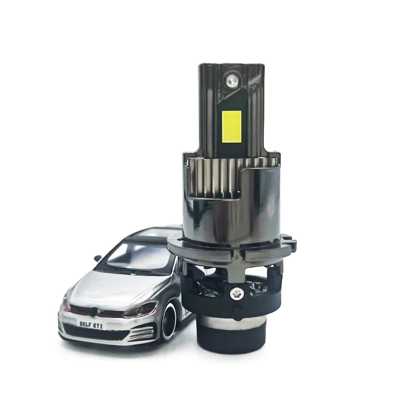 4th Generación D2s Faros LED de fundición a presión negra, faros exteriores premium para automóviles