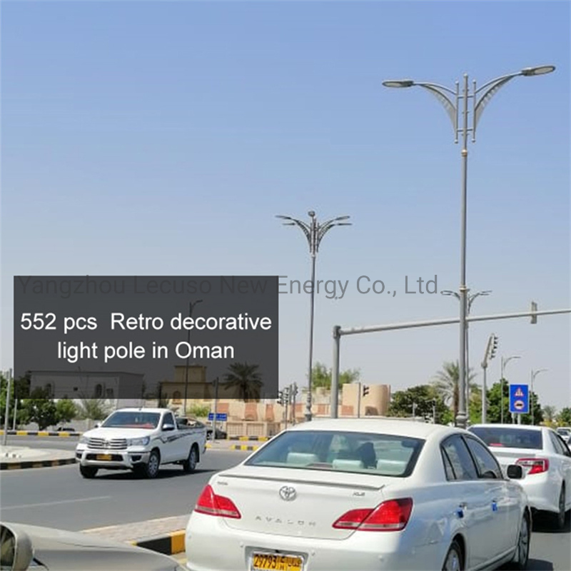 Luz Superior Poste de Lámpara LED Soporte 30 FT Señal 10m Brazo Único Calle Multi Soporte Alto Solar Paisaje Jardín Lámparas Poste Telescópico