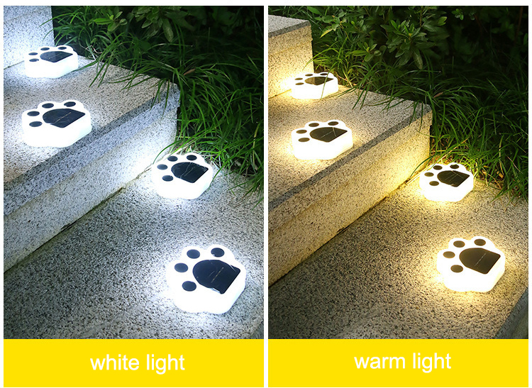 Lámpara de suelo LED solar en forma de pata de oso, lámpara de pared exterior, lámpara decorativa para jardín, lámpara de paisaje atmosférico
