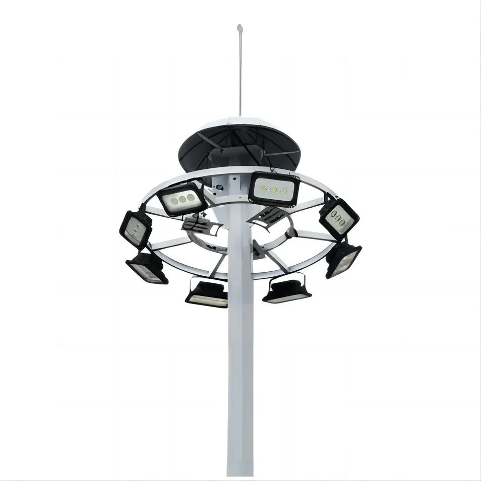 Luz LED de Alto Mástil IP65 Poste de Mástil Telescópico con Cuerpo de Aluminio Iluminación Móvil para Aplicación Vial