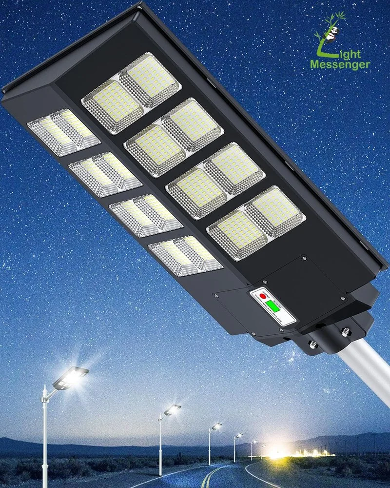 Luz solar de jardín de gran brillo, mejor venta, impermeable IP65 con sensor de movimiento, lámpara de ahorro de energía al por mayor, luz solar para carretera y calle, lámpara solar para exteriores