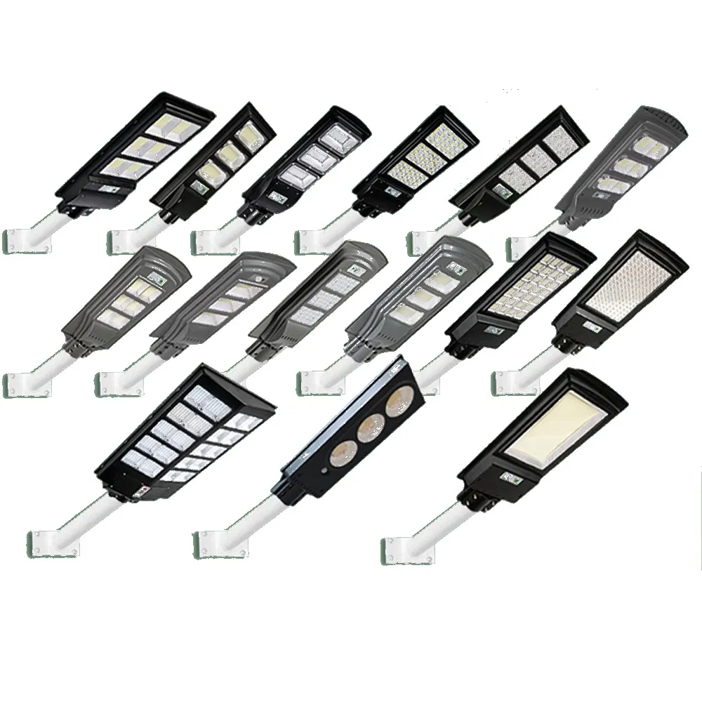Luz Solar de Calle LED Exterior Dividida 30W 60W 90W 120W Carcasa de Aluminio Larga Duración Luz Solar para Camino Jardín