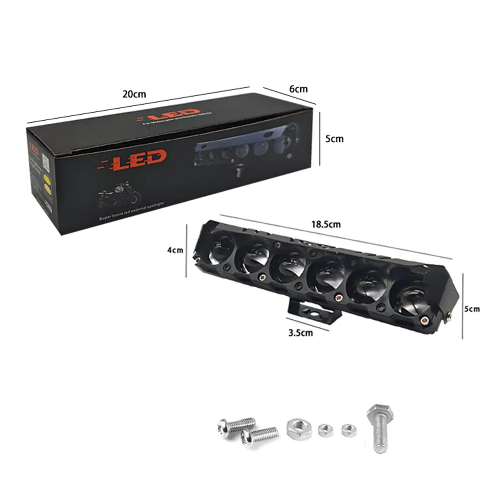 Faros Skylla Modificados Múltiples Fuentes de Luz Foco Tira de Luz LED Nuevo Estilo Lente Decorativa Iluminación Exterior Moto Faro LED