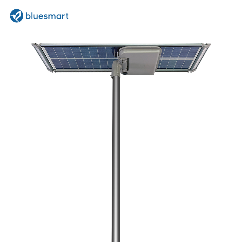 20W 30W 40W 50W 60W 80W Luces Solares de Calle Todo en Uno - Serie Airship con 90° Cabeza Giratoria para Estacionamientos Caminos