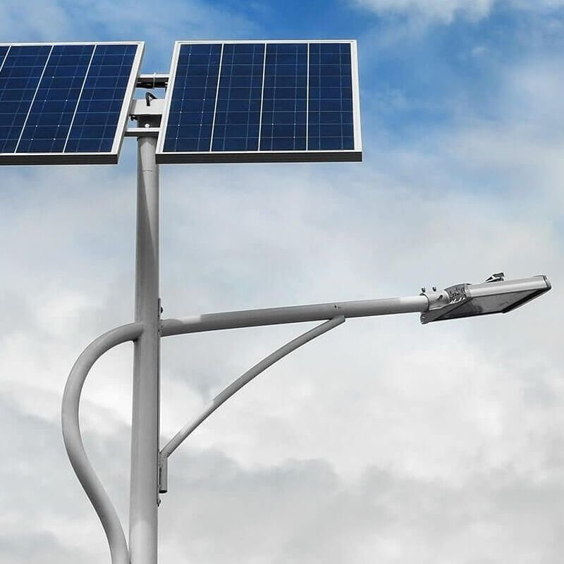 100W 120W IP66 Luces de Calle LED Solares Alimentadas por Energía Solar
