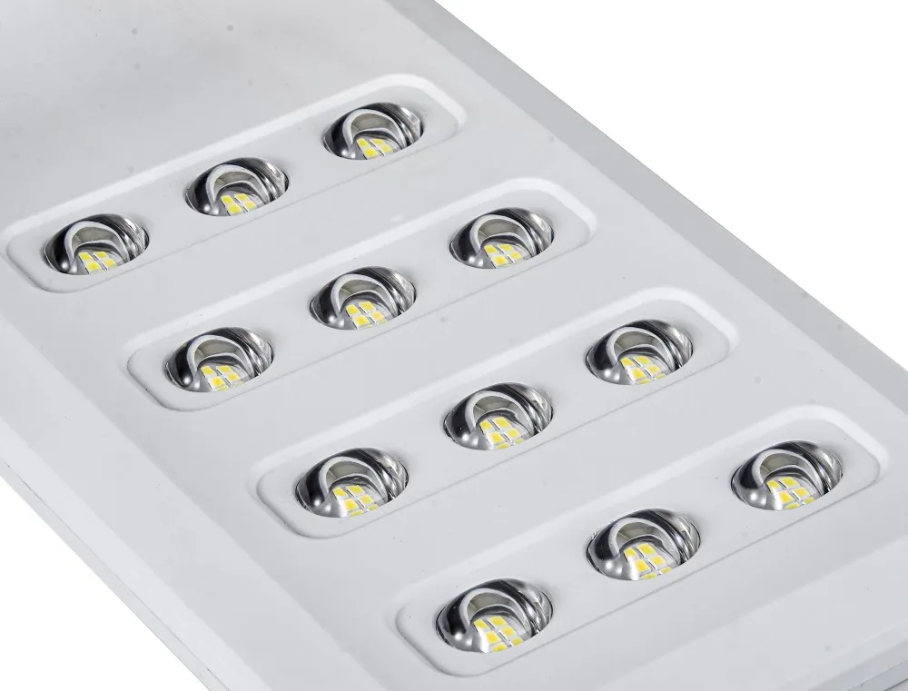 Luz Solar Callejera Todo-en-Uno Mono SMD5054 Perlas de Lámpara 2713lm 30000mAh LiFePO4 Batería 5V28W