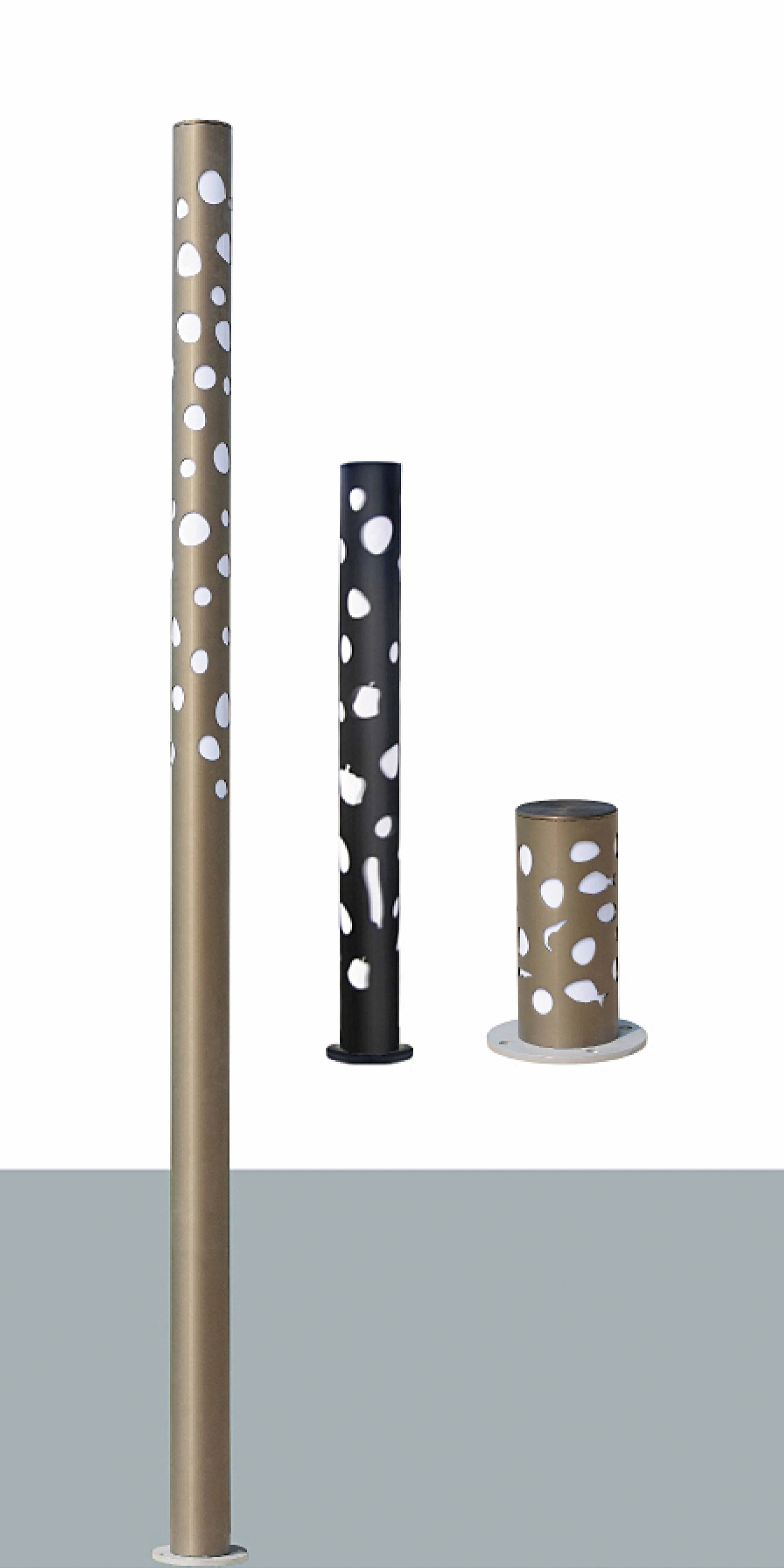 Poste de luz de calle de aluminio cónico Marca Nantian