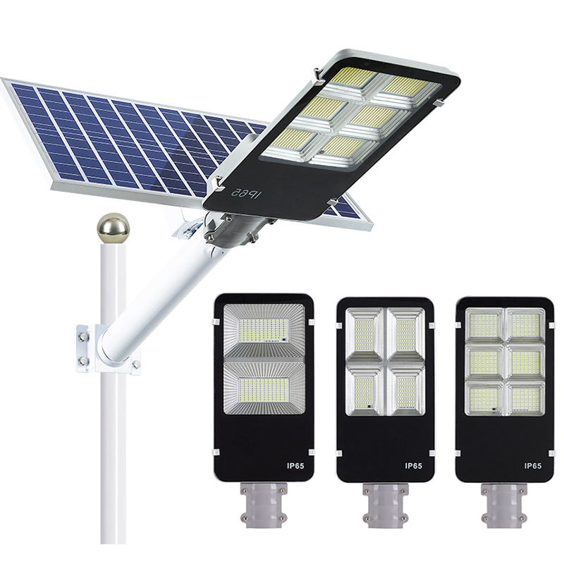 100W 200W 300W Luz Solar Callejera Dividida con Control Remoto