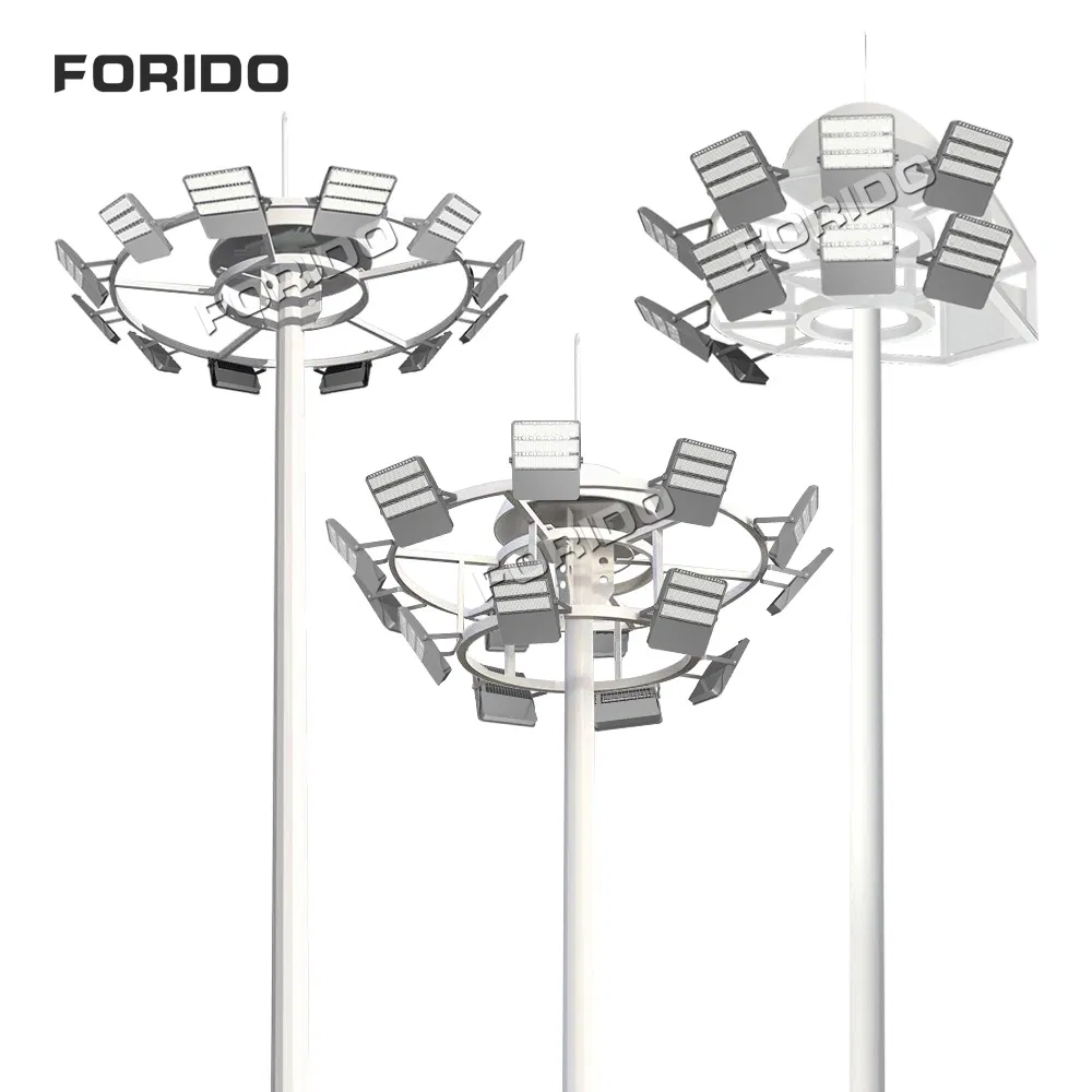 15m/20m/25m/30m/35m Luz de mástil alto LED para estación exterior de aeropuerto