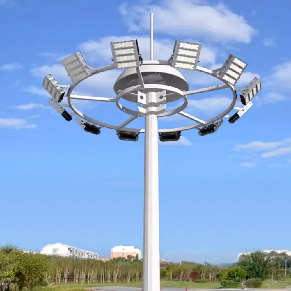 Luz LED de Alto Mástil IP65 Poste de Mástil Telescópico con Cuerpo de Aluminio Iluminación Móvil para Aplicación Vial