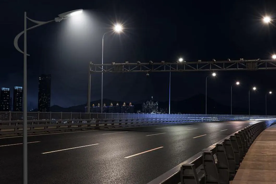 Lámpara de calle sensor Zhaga luz inteligente luminaria LED para calle