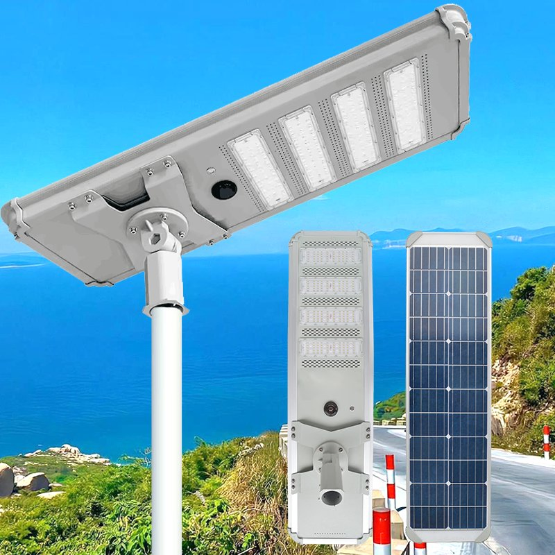 100W Luz solar LED exterior todo en uno para proyectos de ingeniería