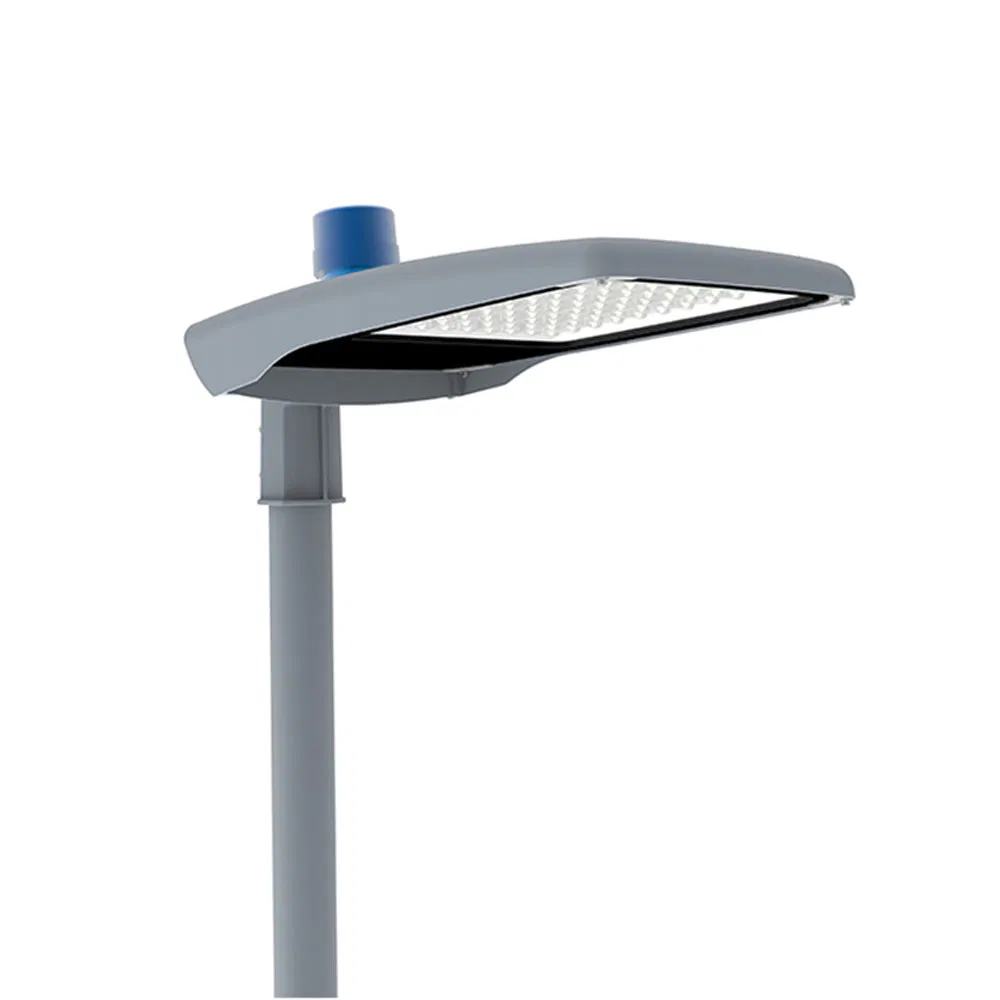 Luces LED para estacionamiento con soporte de brazo ajustable, farola con fotocélula de amanecer a anochecer, nuevo diseño, socket Zhaga, farola inteligente